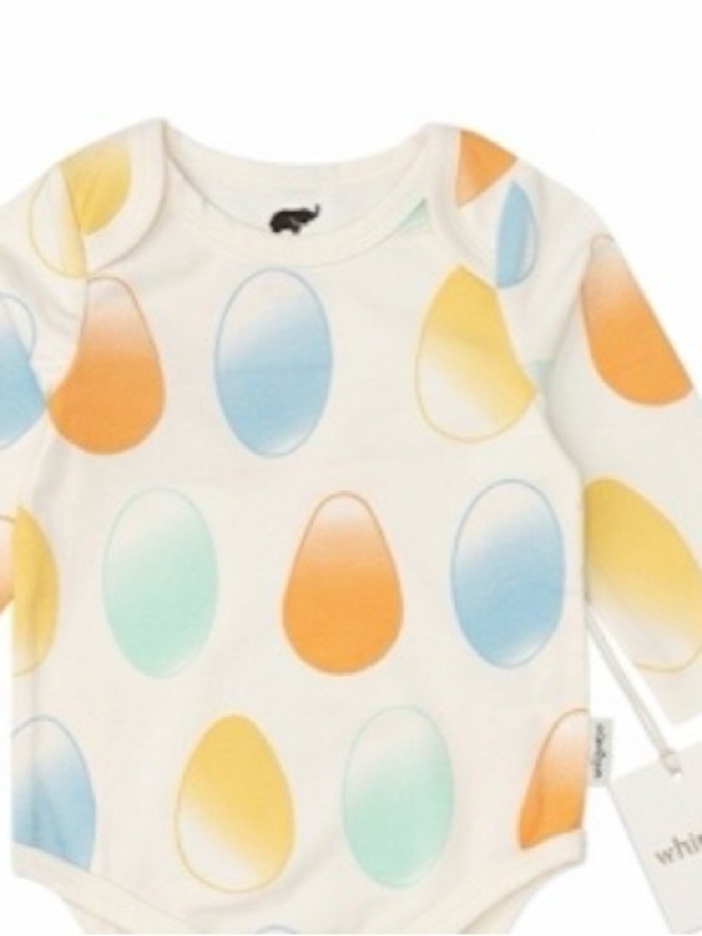 Monica + Andy Colorful Long Sleeve Bodysuit Organic Cotton Blend 6-9M NEW